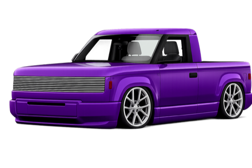 Purple mini truck