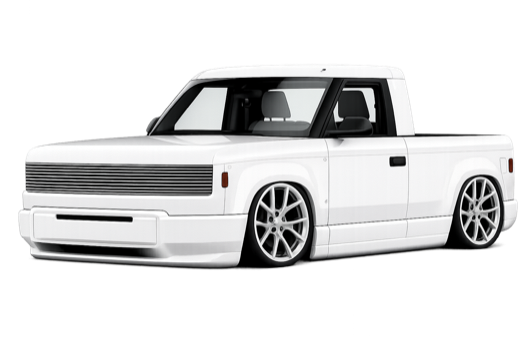 White mini truck