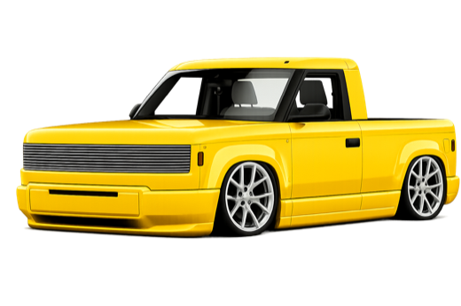Yellow mini truck